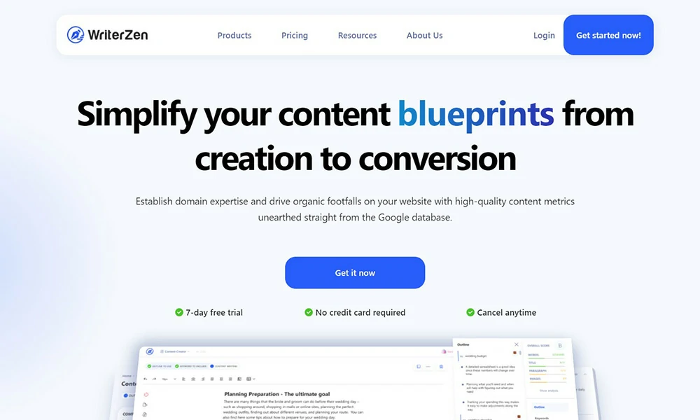 Writerzen Content Writing Software