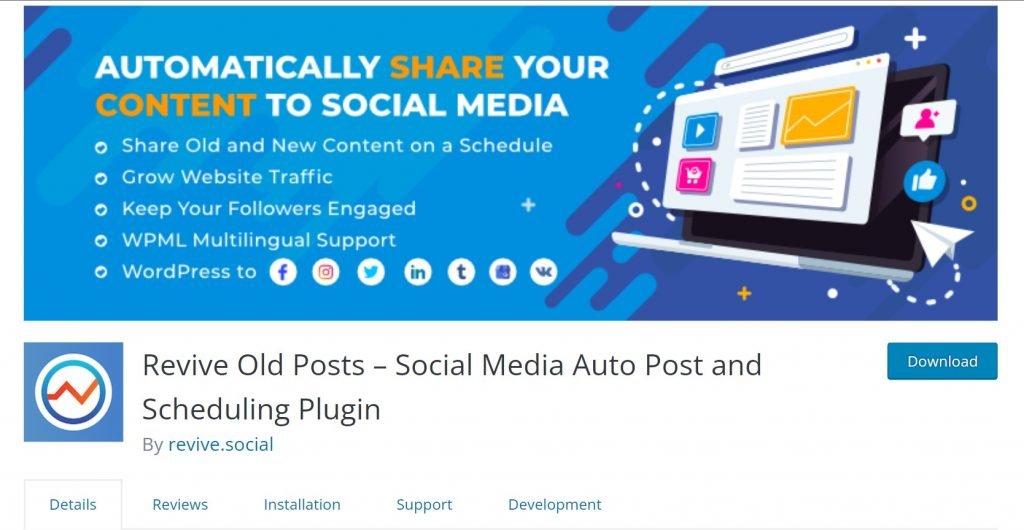 Revive Old Posts Scheduling Plugin