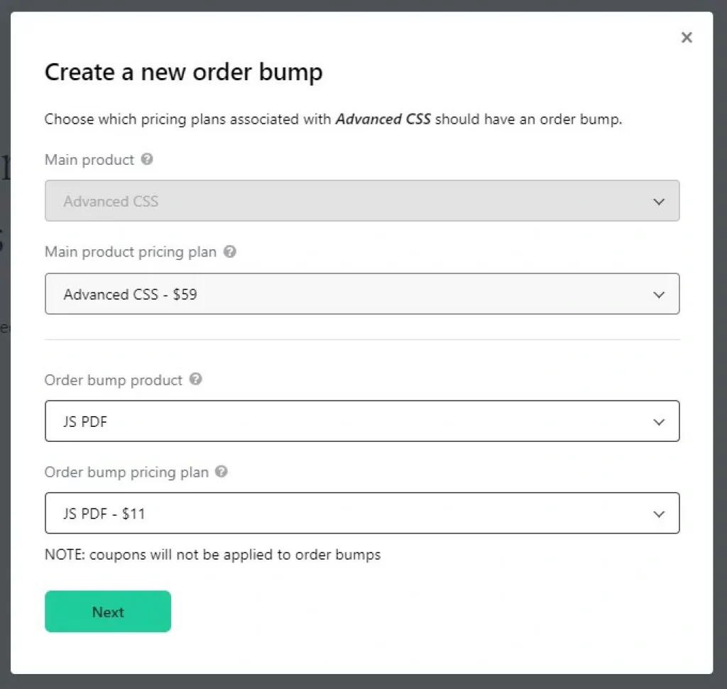 Teachable Order Bump