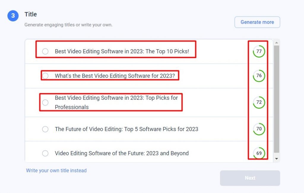 Generating Engaging Ttles in Anyword