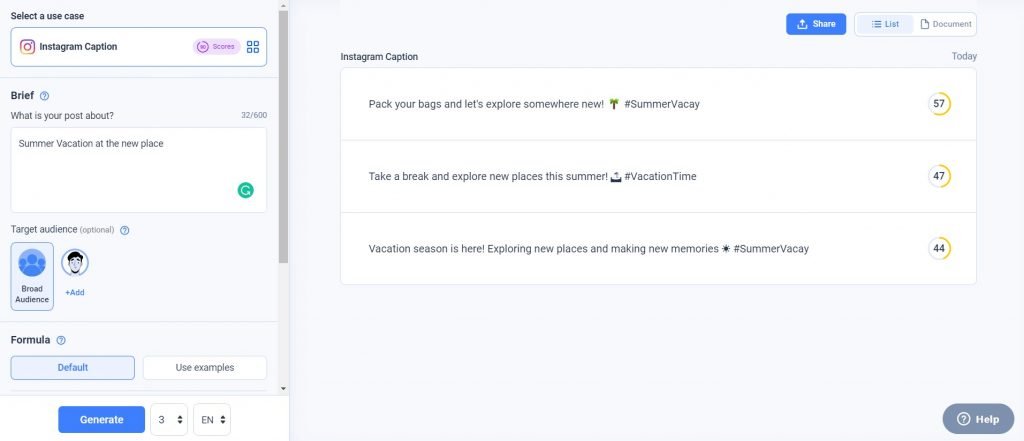 Generating Instagram Captions in Anyword