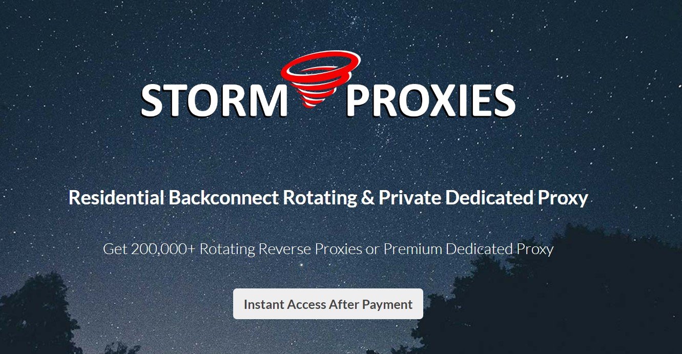 Stormproxies Proxies Provider