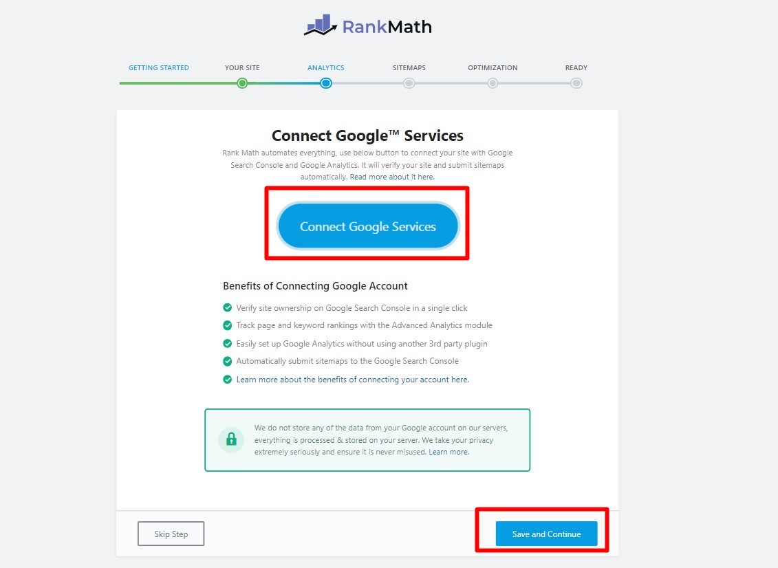 Connect Google Services