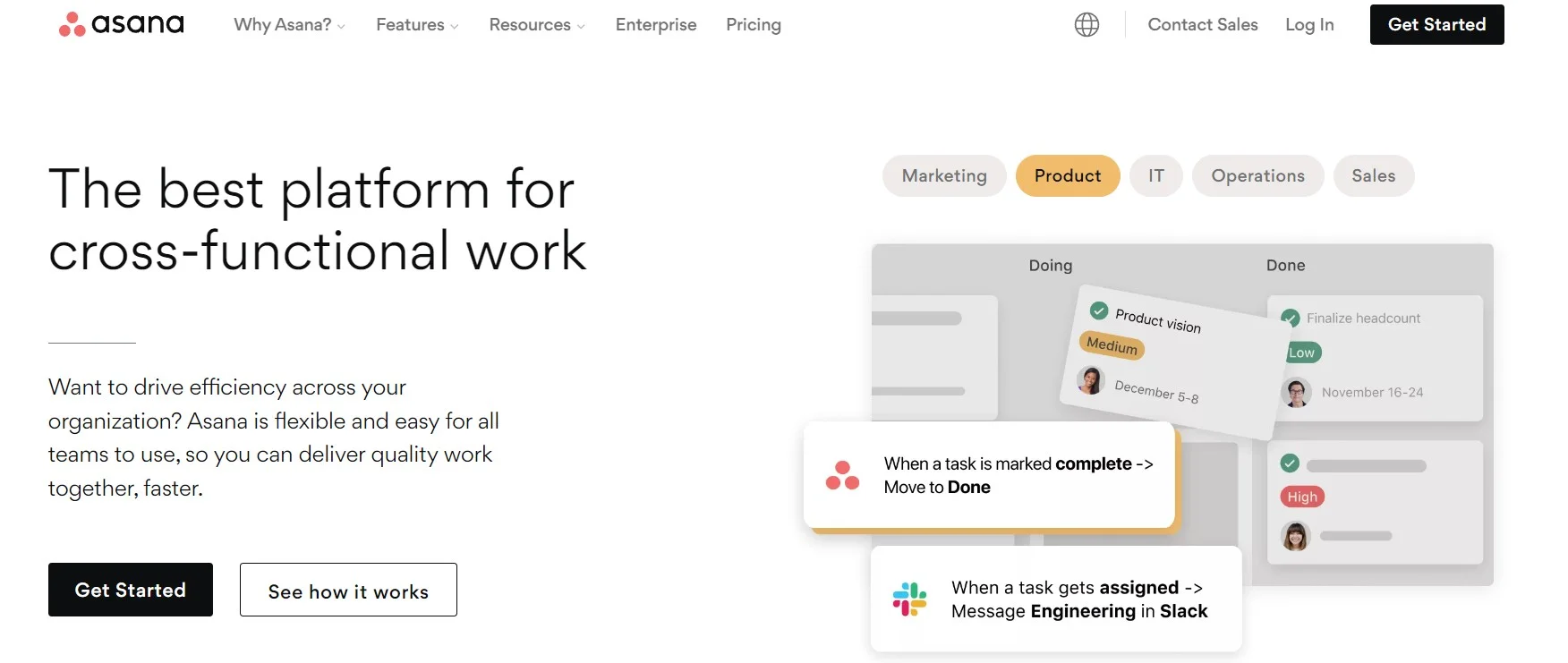 Asana project management software