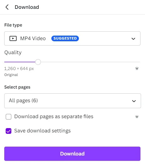 Canva download quality