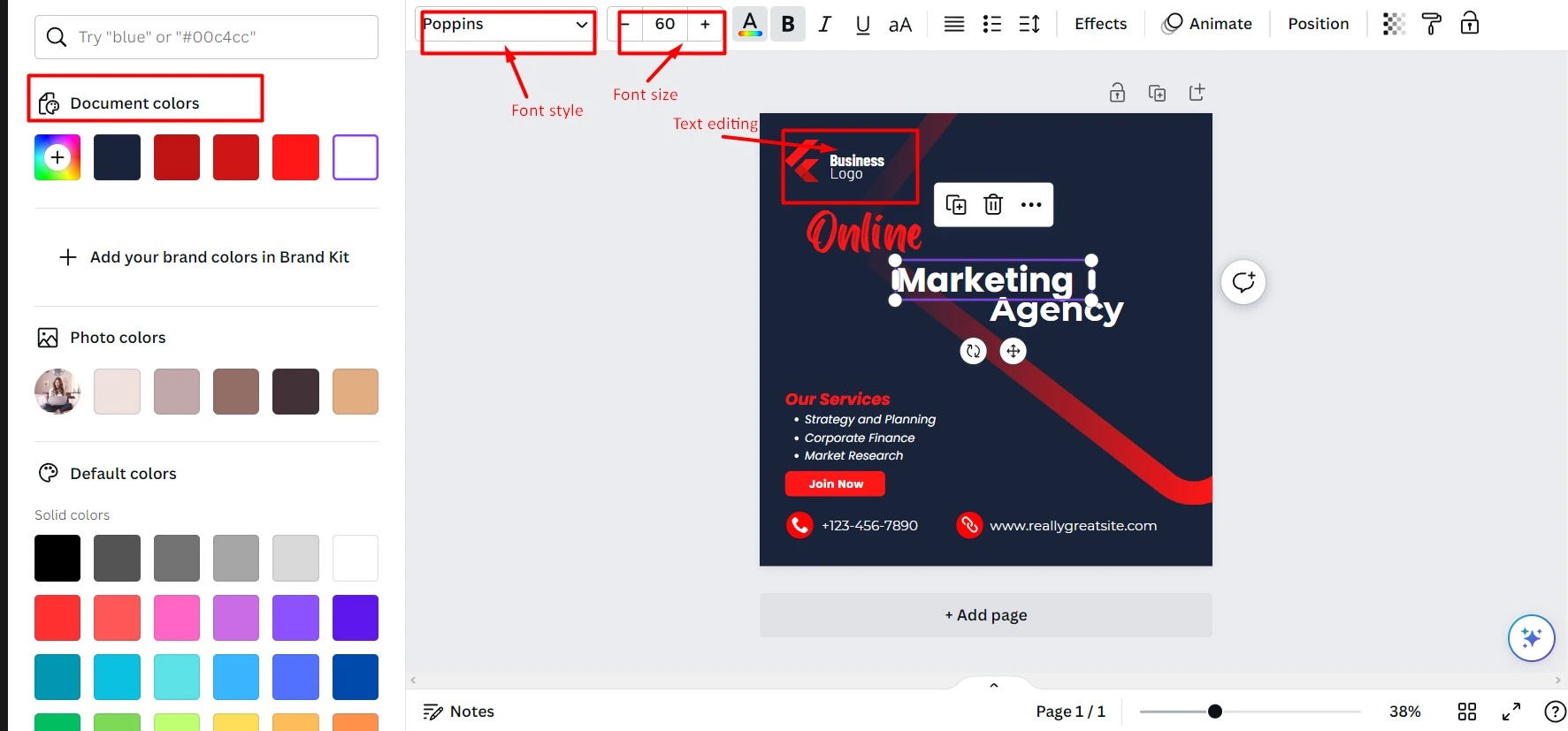 Canva provides a wide range of customizable elements