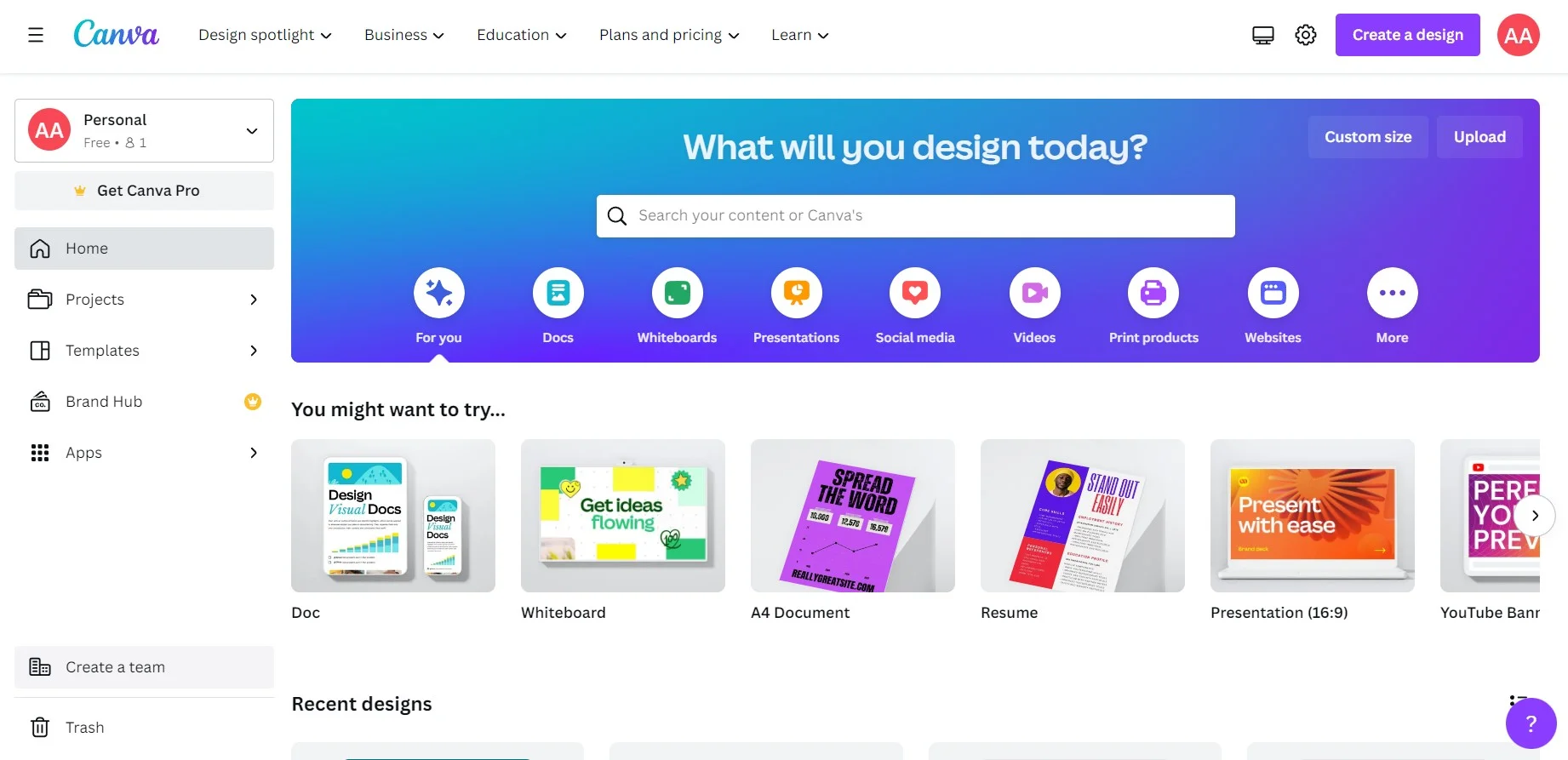 Canva's user-friendly interface
