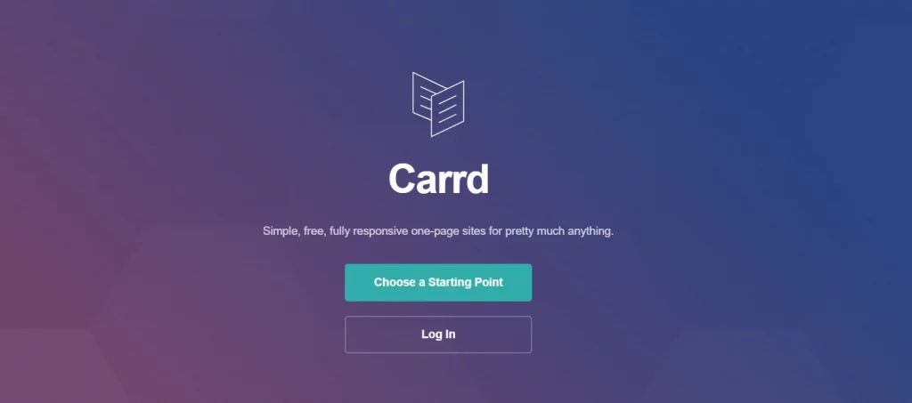 Carrd Landing Page Builder