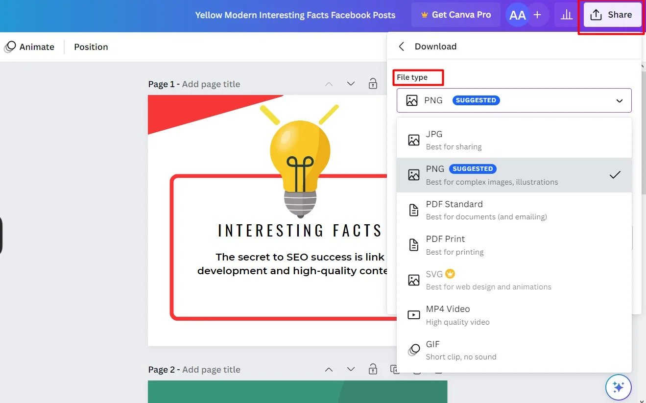 or downloaded in various formats, including PDF, PNG, and JPEG.