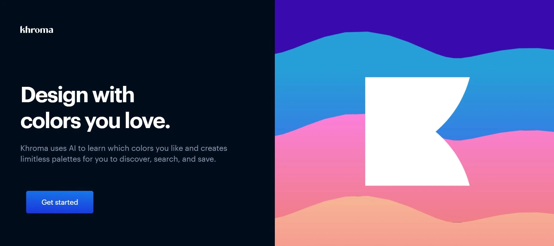 Khroma lets you design with the colors you love