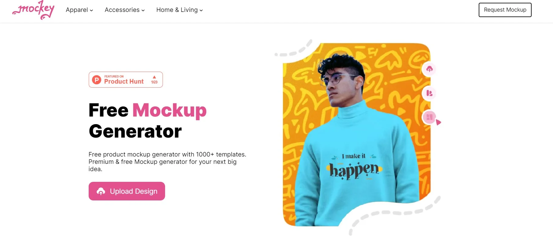 Mockey free mockup generator tool