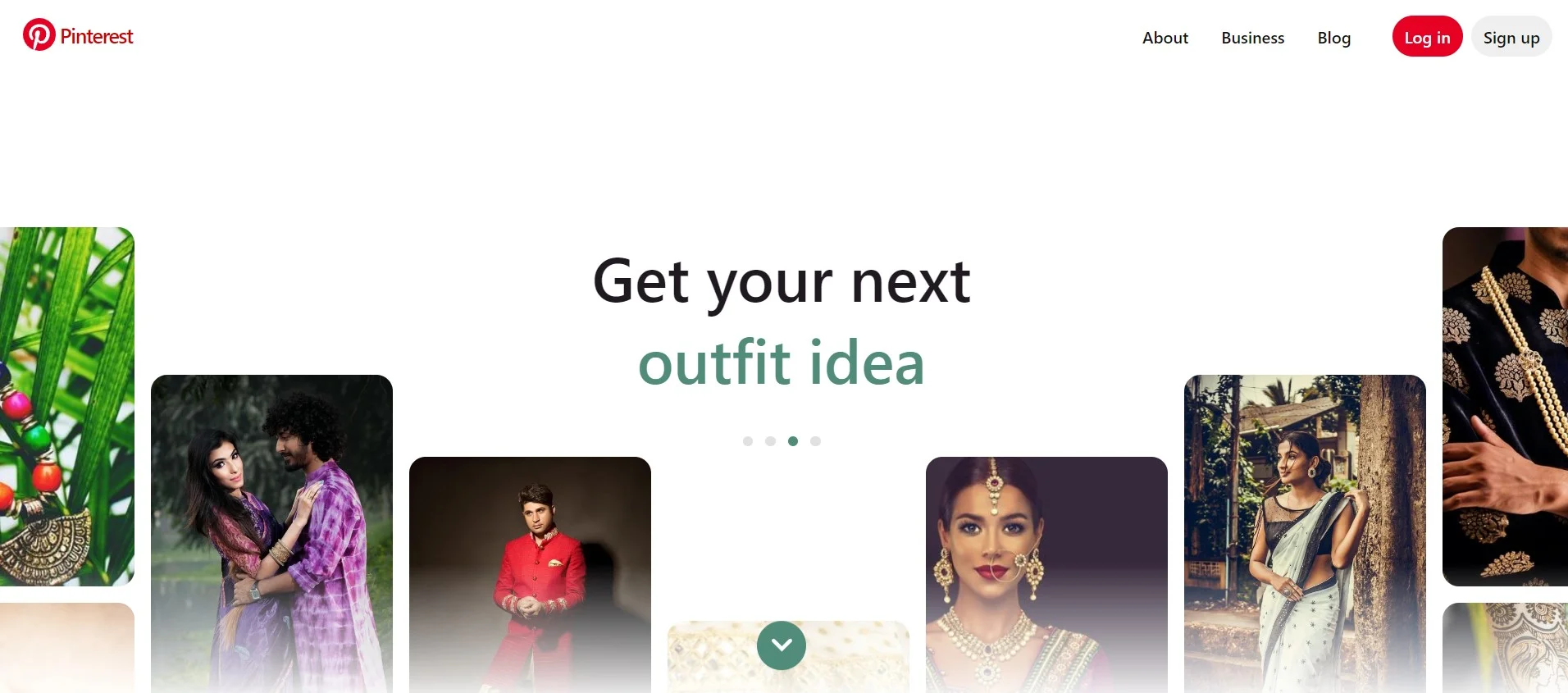 Pinterest UX and UI design inspiration site