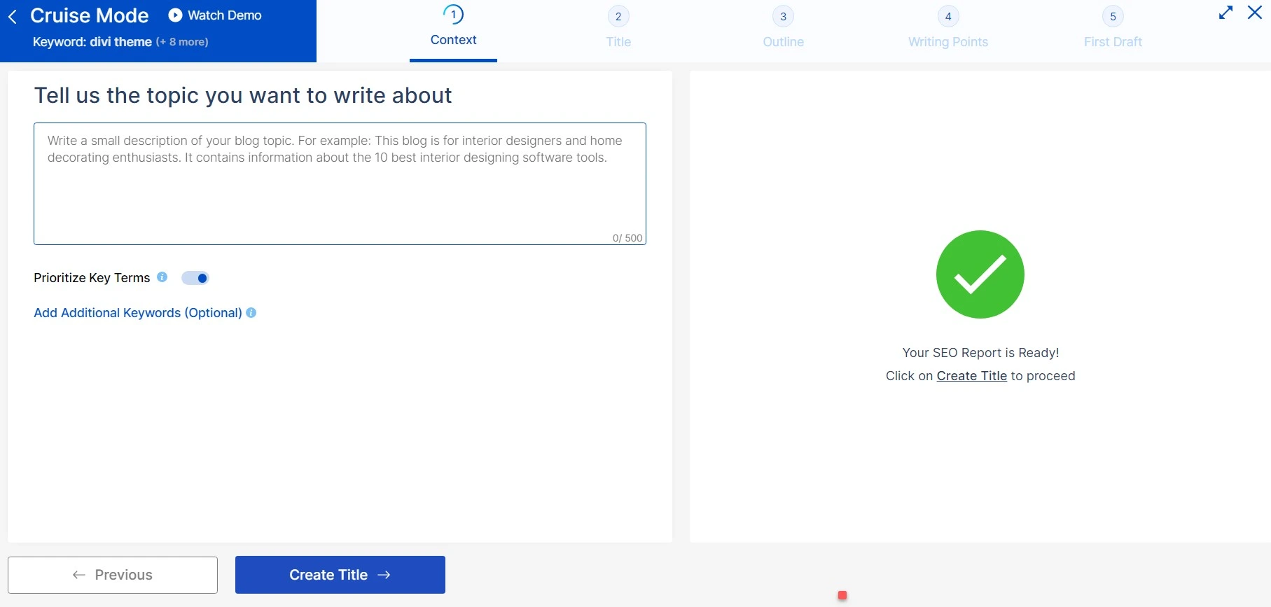 Scalenut cruise mode