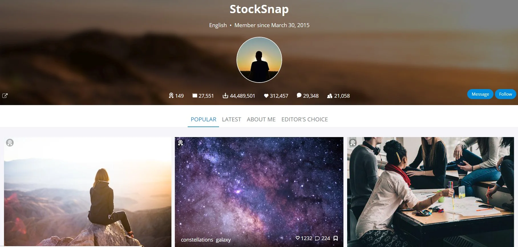 Stocksnap royalty-free images