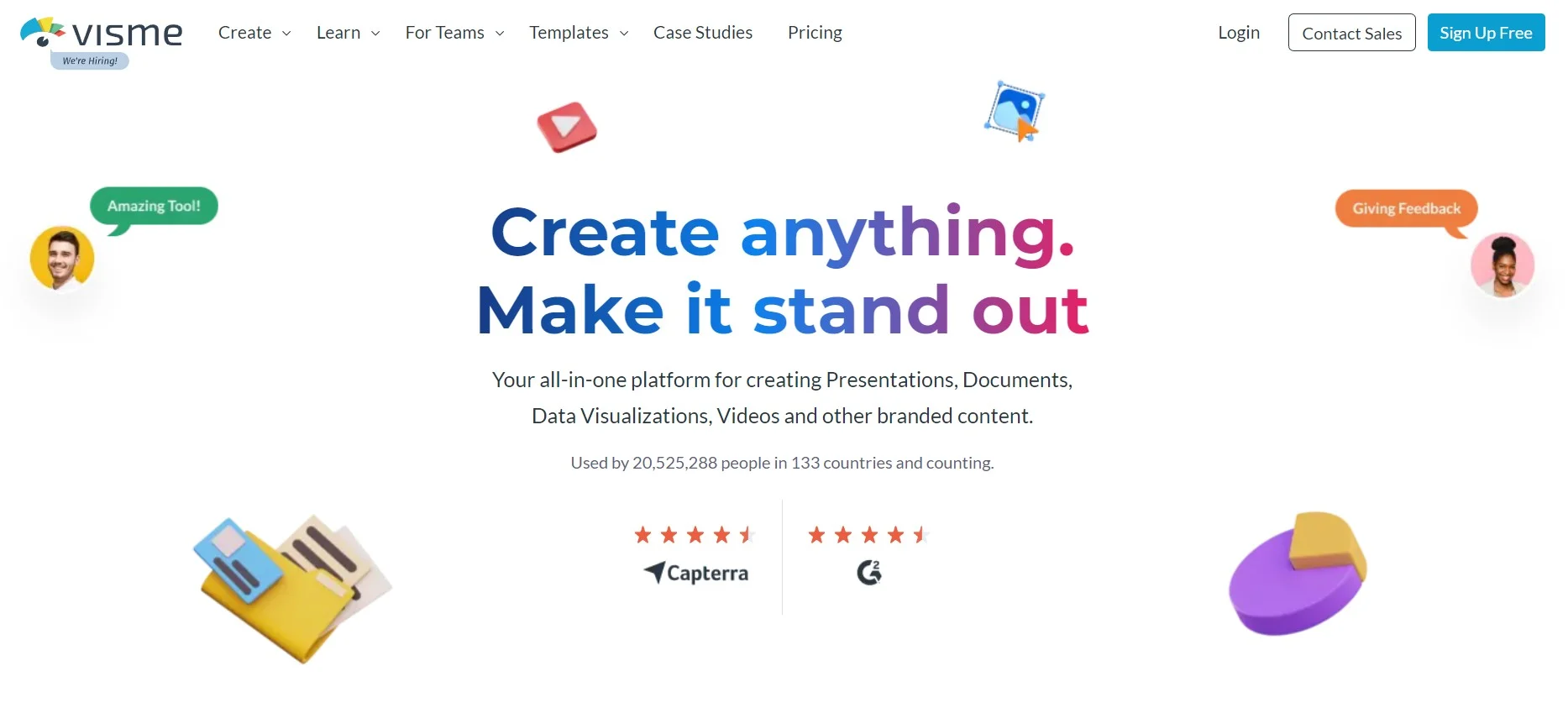 Visme Business Card Maker Tools