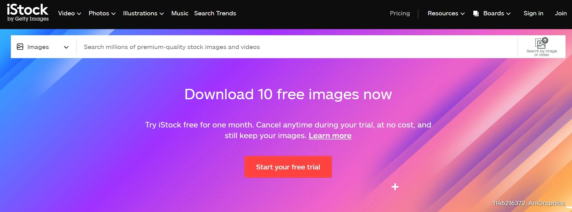 iStock to find the right content for your projects, at the right price