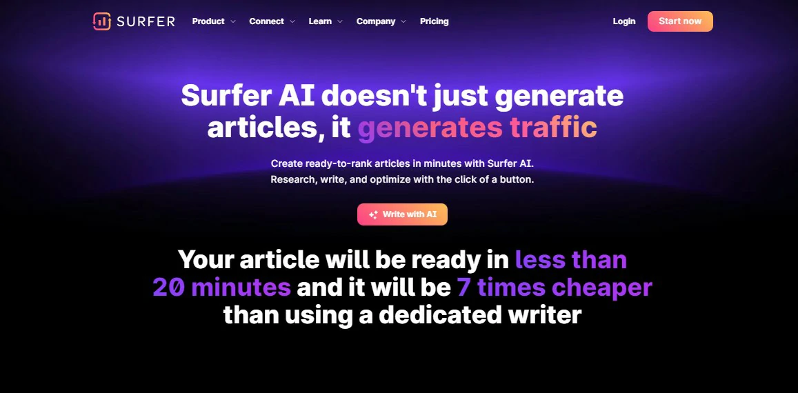 Surfer SEO AI Feature