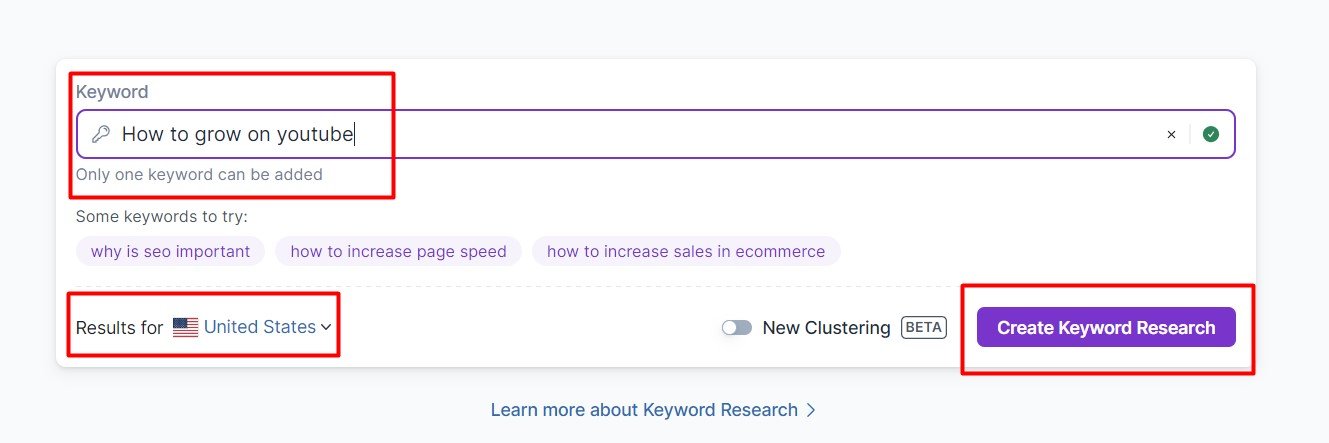 Surfer Seo Keyword Research Tool