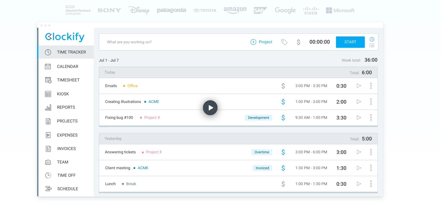 Clockify Free Time Tracking Software