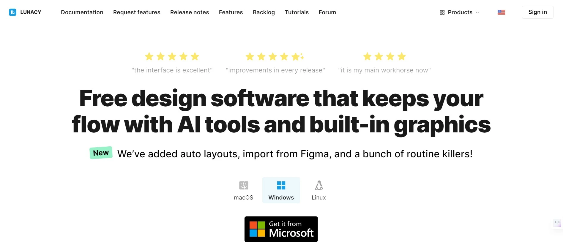 Lunacy Designing Tool