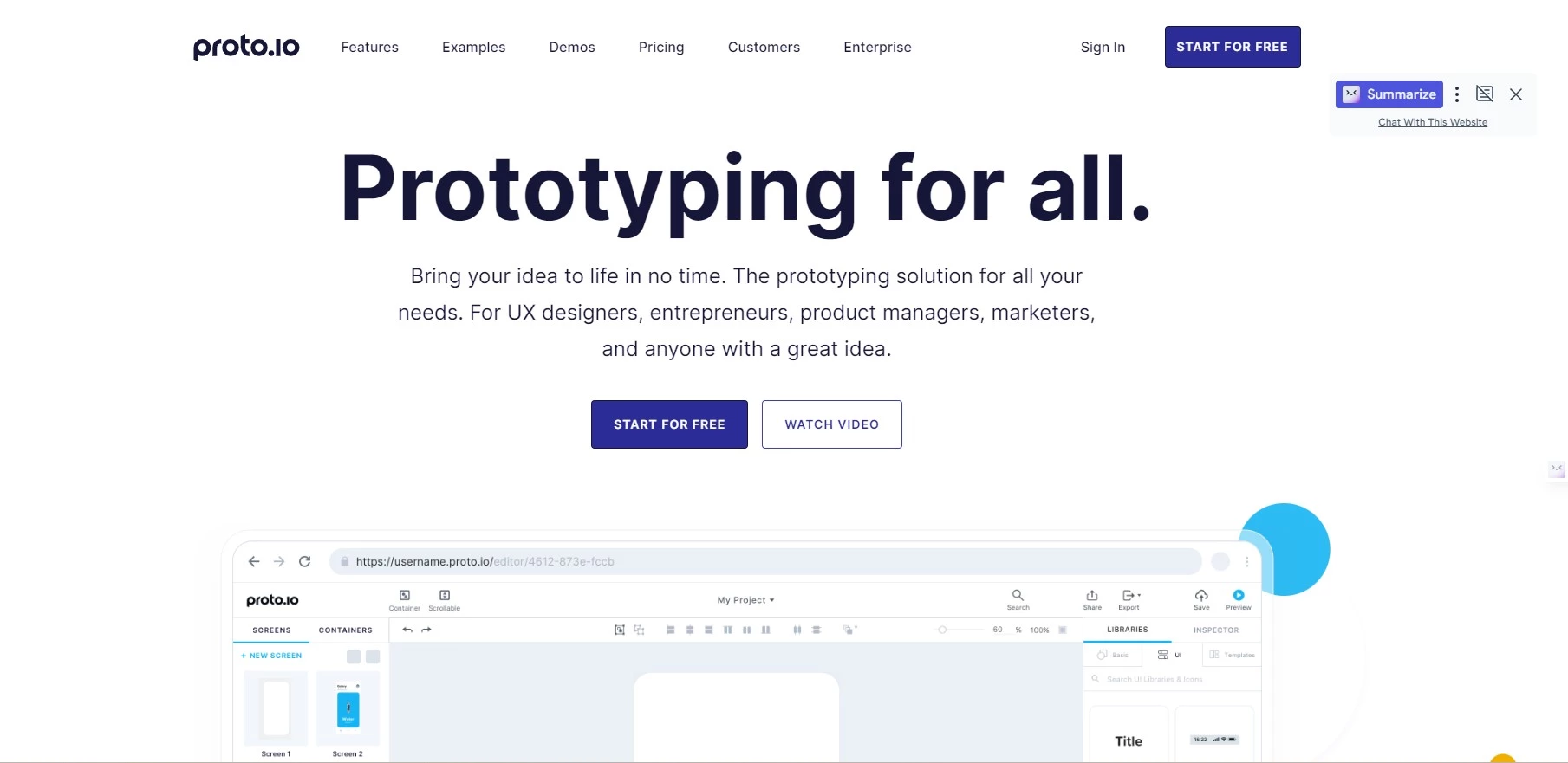 Proto.io Designing Software