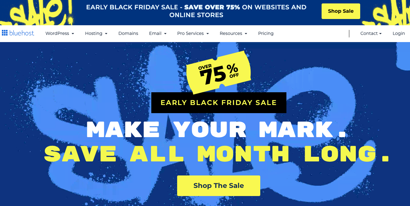 Bluehost Black Friday