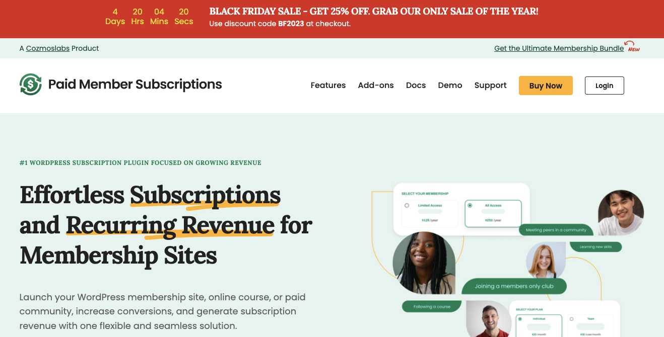 Cozmoslabs Black Friday