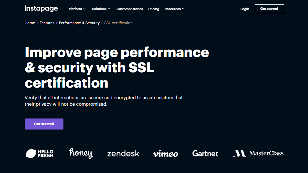 SSL and Security Features of Instapages